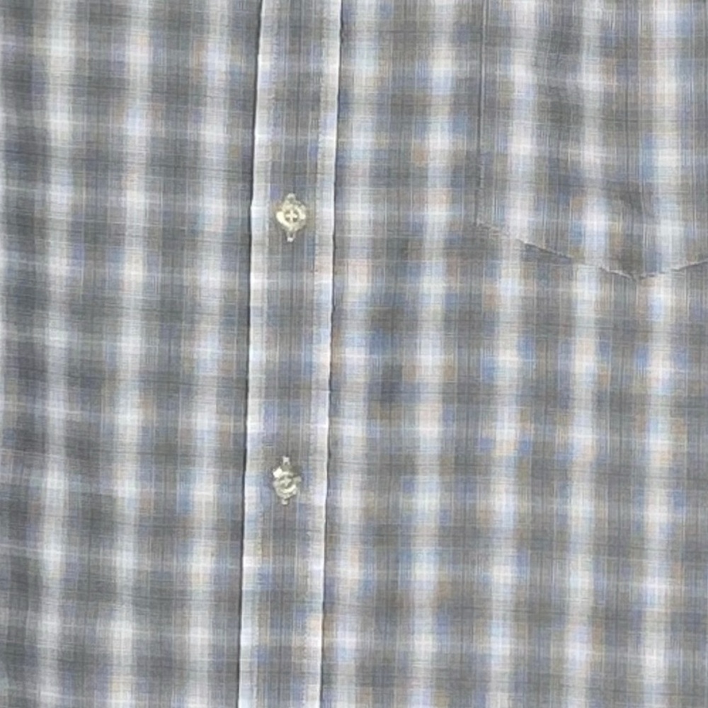 Billabong Gray Gingham Plaid Long Sleeve Button Down Casual Shirt XL - Picture 7 of 11